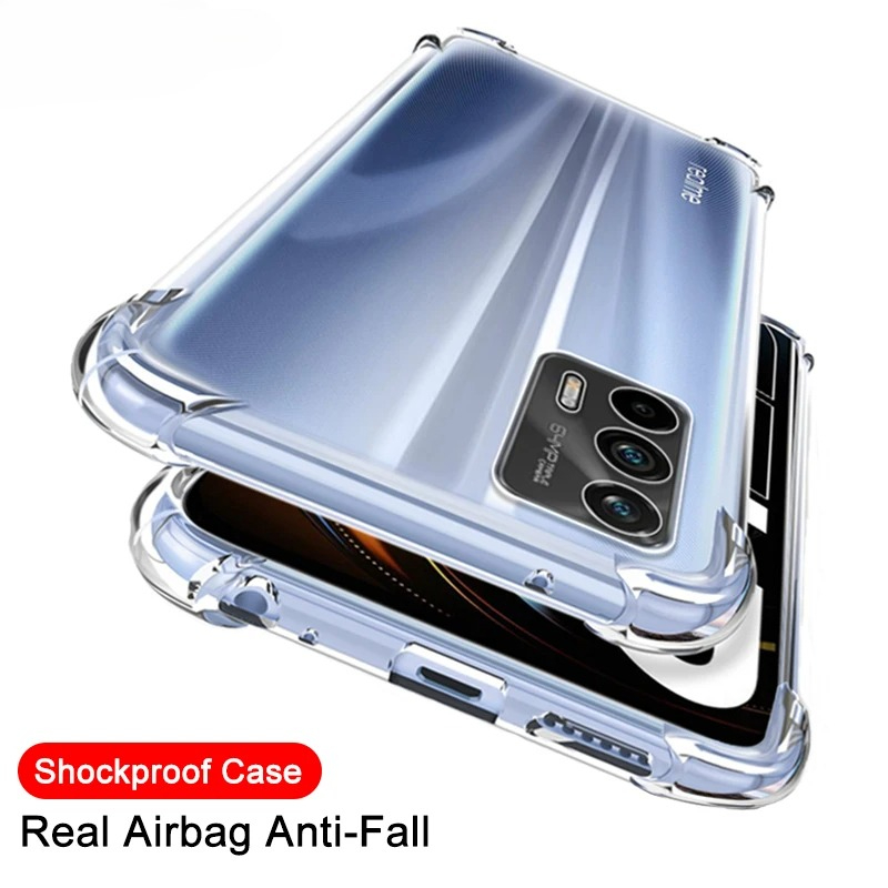 Realme Gt 6 - Lüks Şeffaf Silikon Darbeye Dayanıklı Kılıf