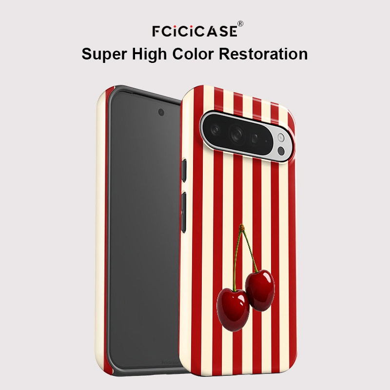 Fcicicase Kiraz Şerit Desenli  - Google Pixel 9 incelemesi ve fiyatı